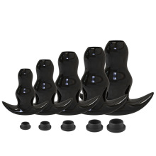 5PCS Douche Bidet Portable Anus Buttplug Clean Black Silicon