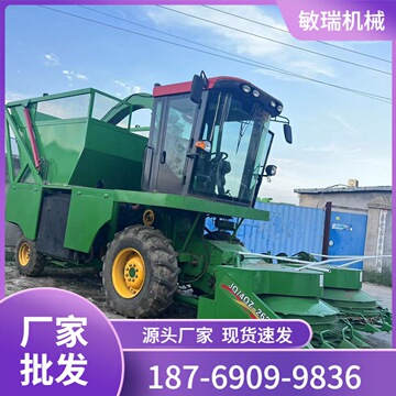 出售带驾驶轮式高速转盘青储收割机农用牧草黄秸秆粉粹收割青贮机