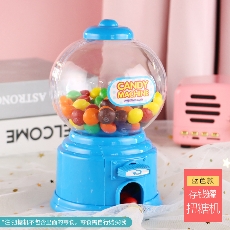 Foreign Trade Cute Gift Wedding Candies Box Korean Mini Sugar Twisting Machine Gumball Machine Children's Sugar Toy Storage Piggy Bank