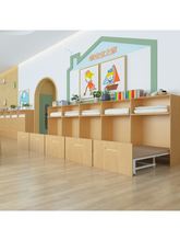 衣柜隐形床一体幼儿园学校午休组合学生教室游戏房儿童单人床