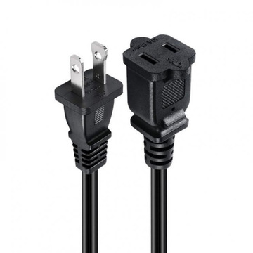 美标非极性公母对插美规两插延长线美式两芯连接器etl插头电源线