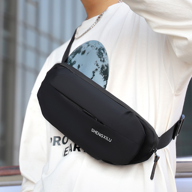 Cross-Border Trendy New Men's Women's Waist Bag Fashion Chest Bag Outdoor Crossbody Bag Fit Running Waist Bag Cash Bags