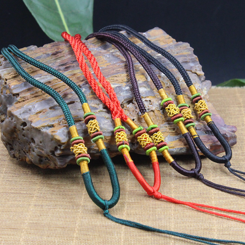 编织玉珠手把件绳子 璎珞线圆珠 玉石玛瑙菩提子吊坠挂绳-阿里巴巴