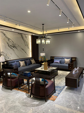新中式沙发酒店沙发实木简约现代小户型大小户型客厅家具轻奢禅意