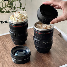 镜头水杯摄像单眼摄影保温杯男设计小众创意个性搞怪相机咖啡杯子