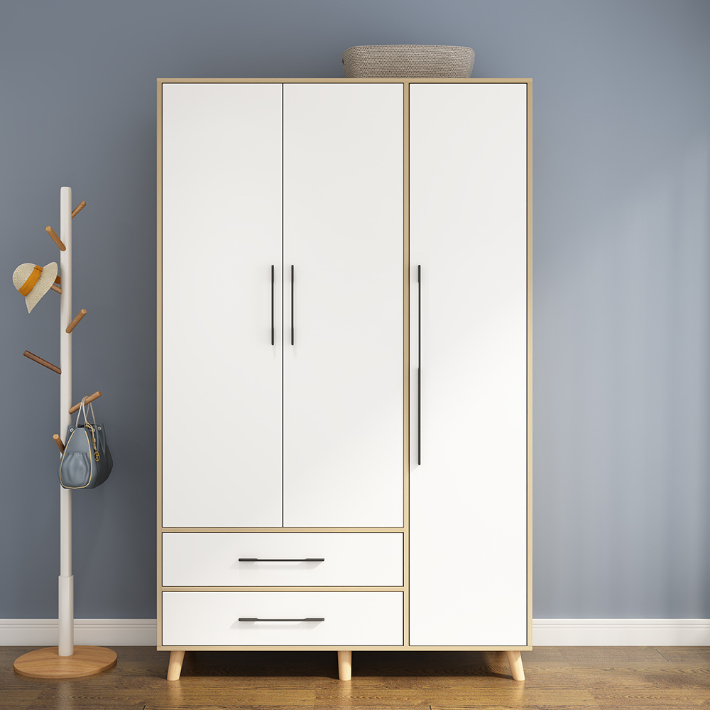 衣柜现代简约卧室简易儿童衣橱出租房宿舍小户型家用木质组装柜子