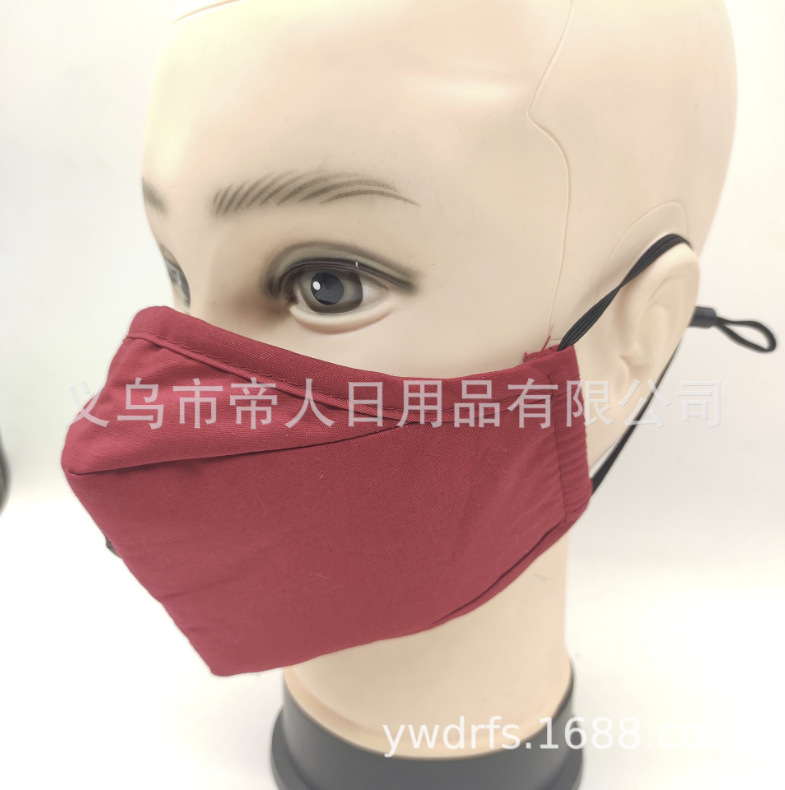 工厂棉布呼吸阀护目口罩 PM2.5棉布防尘防雾霾防护口罩可插过滤片