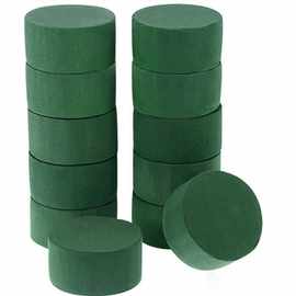 干花泥厂家批发圆形花泥包装材料加强型圆柱插花吸水强鲜花泥块