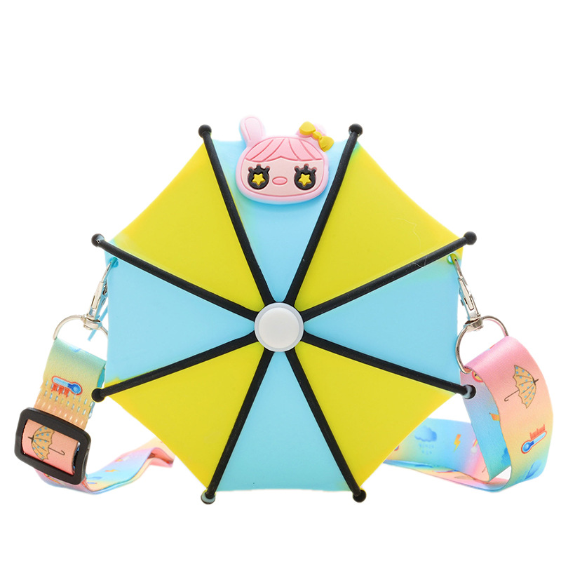 Silicone Coin Purse Casual All-Match Children's Personality Small Umbrella Shape Shoulder Messenger Bag Cartoon Children's Bag