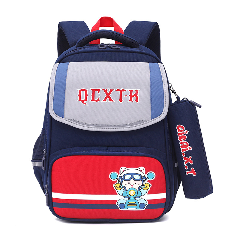 New Girl Student Schoolbag Primary School Girl Cartoon Burden-Free Spine-Protective Backpack Primary School Student Schoolbag Backpack Wholesale