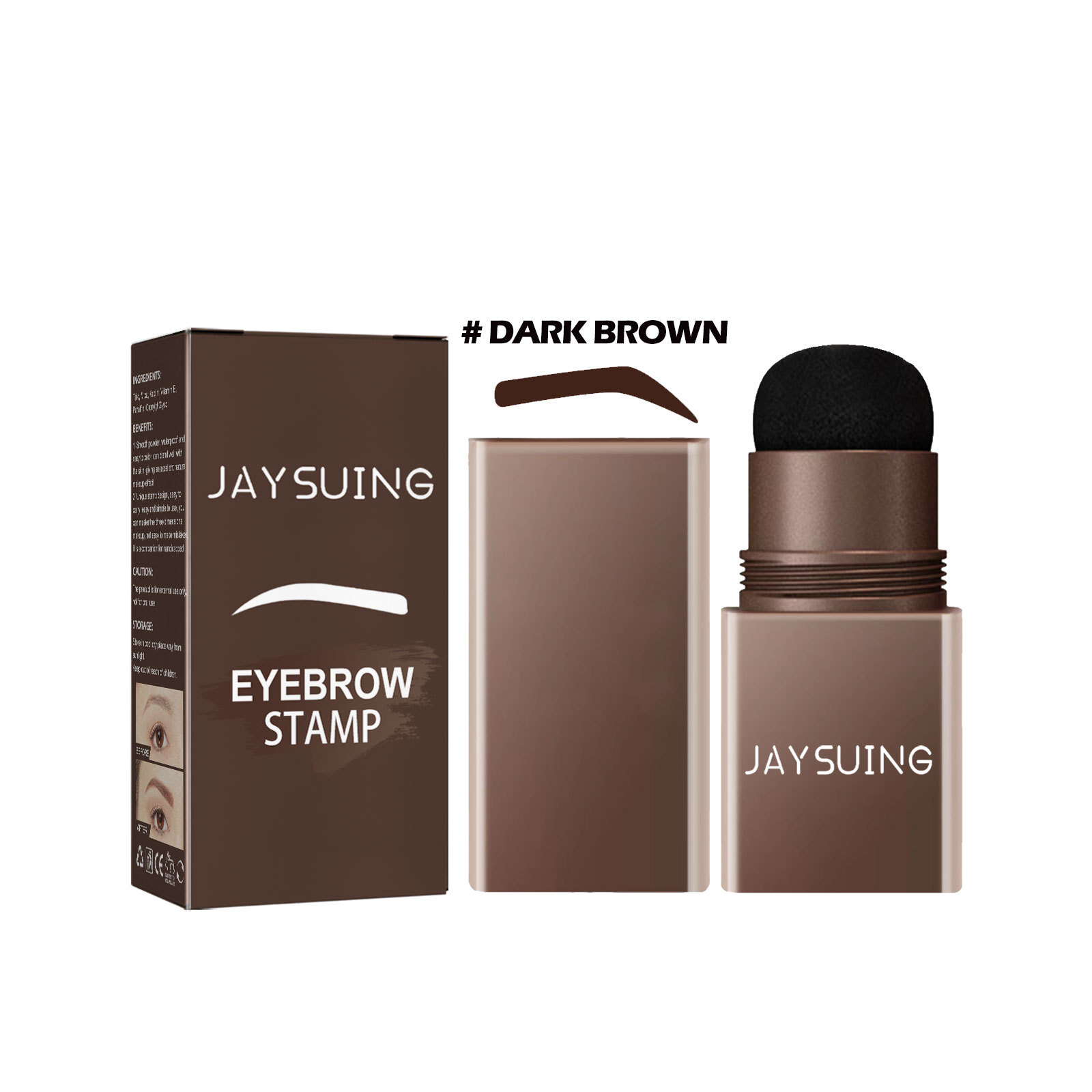 Jaysuing Eyebrow Print Eyebrow Plaster Naturally Waterproof Not Smudge Quick Makeup Three-Dimensional Lazy Eyebrow Print Set