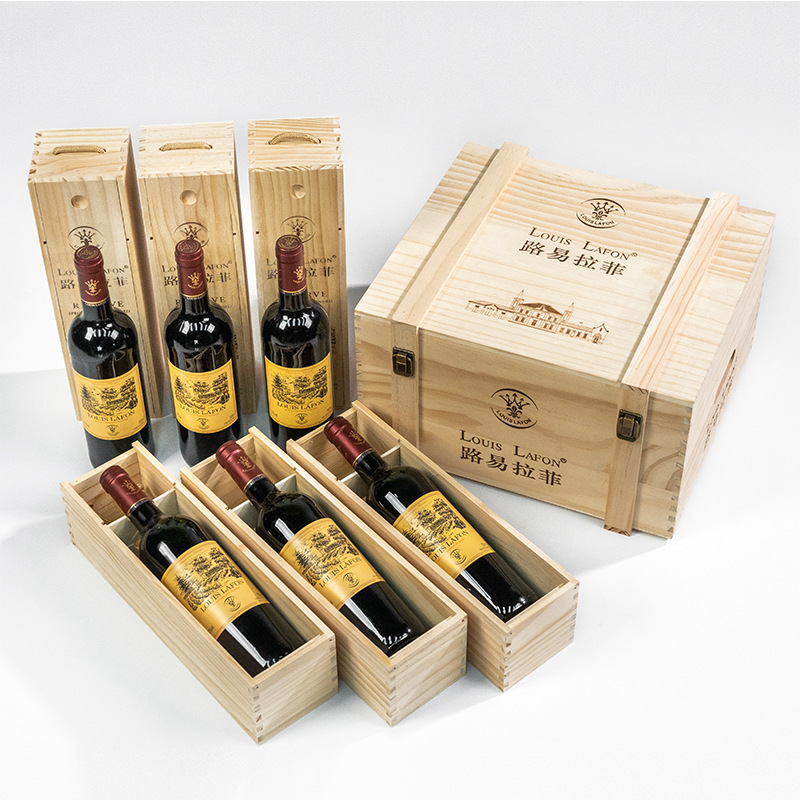 法国原瓶原装进口路易红酒整箱送礼木盒礼盒装正品干红葡萄酒代发