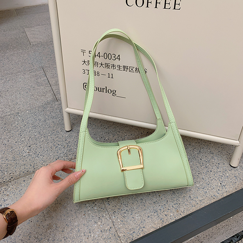 Fashion Simple Underarm Bag Casual Trend Shoulder Bag 2023 Summer New Bag Women's Solid Color Hand Bag Women's Bag