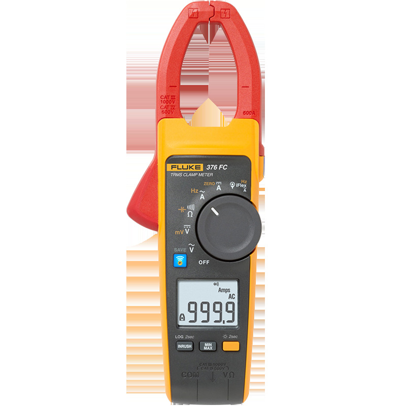 fluke福禄克钳形表 f376fc/f375真有效值交流钳型表电流表