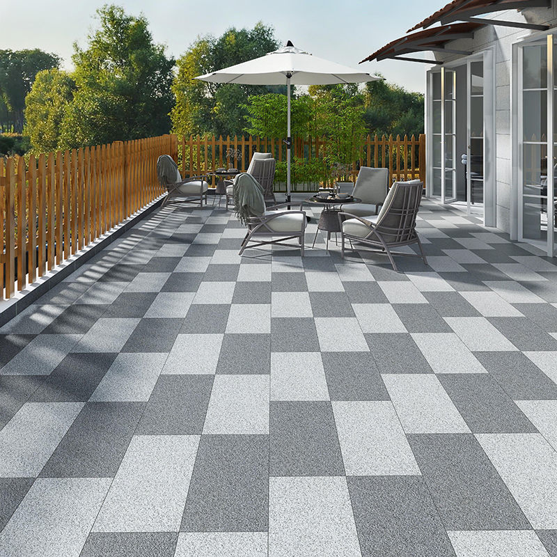 别墅室外院子铺砖庭院地砖户外防滑麻石瓷砖车库抗压地板砖广场砖