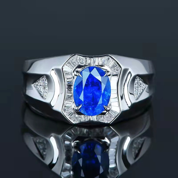 65ct斯里兰卡皇家蓝天然蓝宝石戒指-阿里巴巴