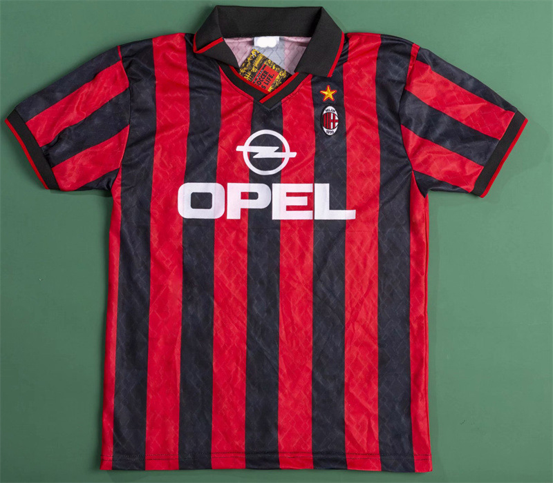 1994ac米兰复古球衣9596客场阿尔贝蒂尼马尔蒂尼博班巴雷西足球服