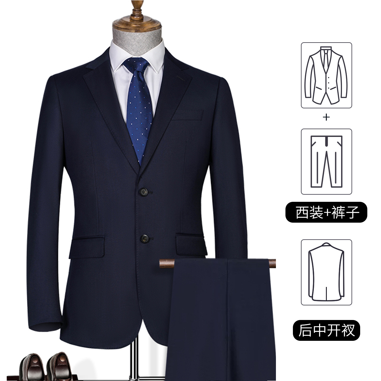 Black Technology Waterproof Oil-Proof Anti-Fouling Suit Men's Bridesmaid Suit Men's Suit Jacket Casual Business Business Wear