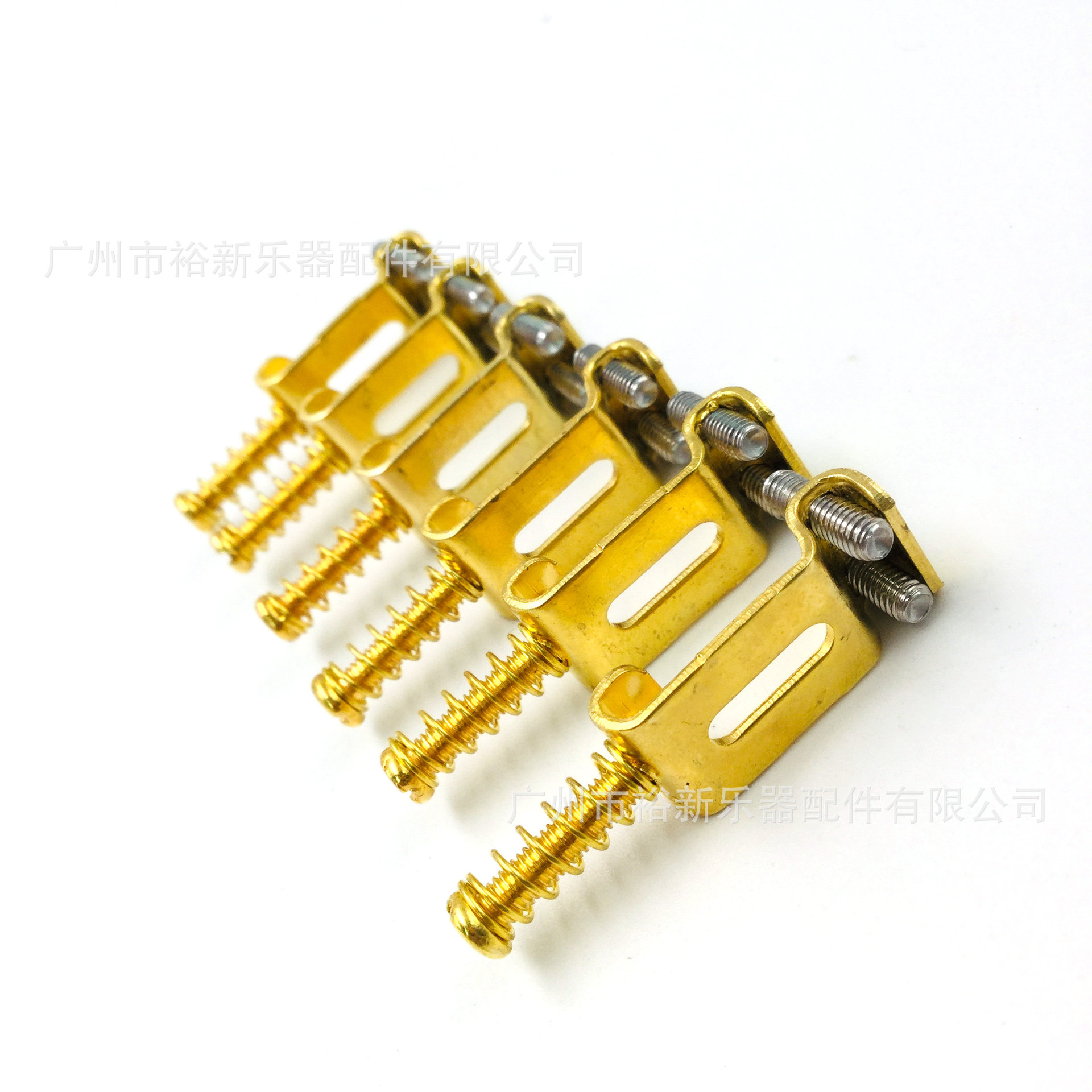 电吉他琴桥琴码st芬达铁皮弦码电吉他拉弦板下弦扣琴桥弦码鞍 金