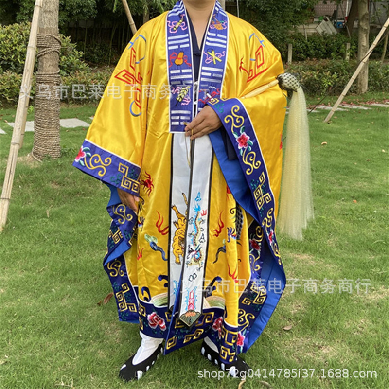 厂家直供道士法衣双层锻布双龙降衣宵台衣道教法衣道袍高功衣批发