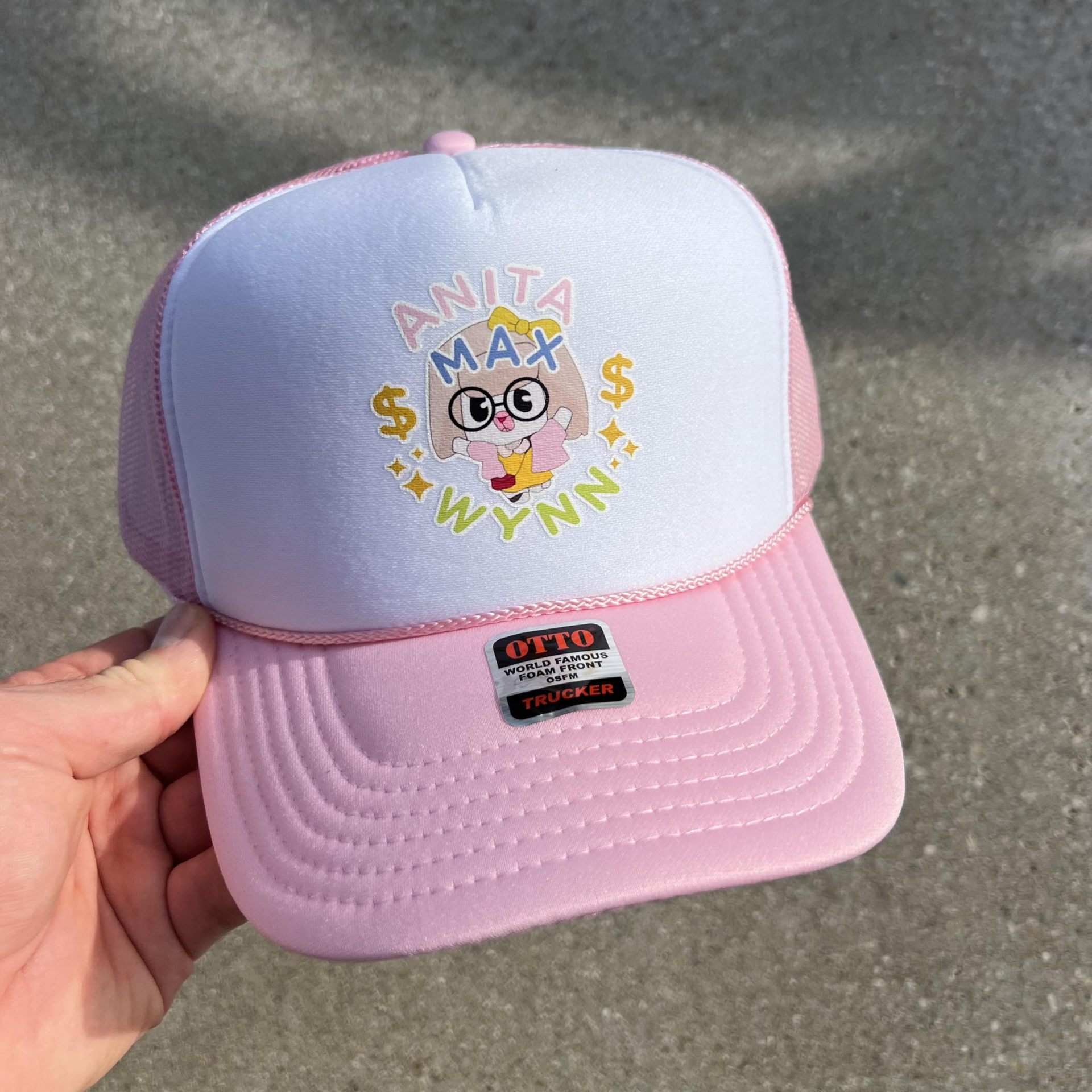 Cross-Border Printed Girl Sponge Hat Sponge Baseball Cap Outdoor Sports Peaked Cap US Cross-Border Hot Trucker Hat