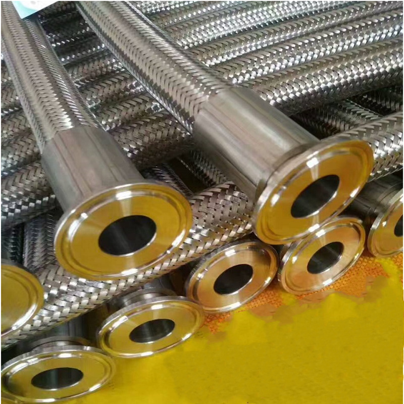 生产定做法兰不锈钢金属波纹软管快装卡盘金属软管不锈钢软管总成
