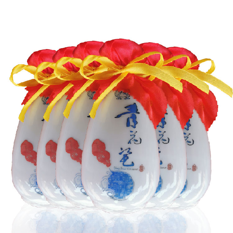 批发2013年泸州原池酒厂青花瓷52度半斤光瓶白酒陶池瓶浓香型白酒