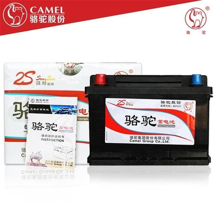骆驼蓄电池6-qwlz-48 12v48ah 气动型免维护电池 汽车牵引车专用