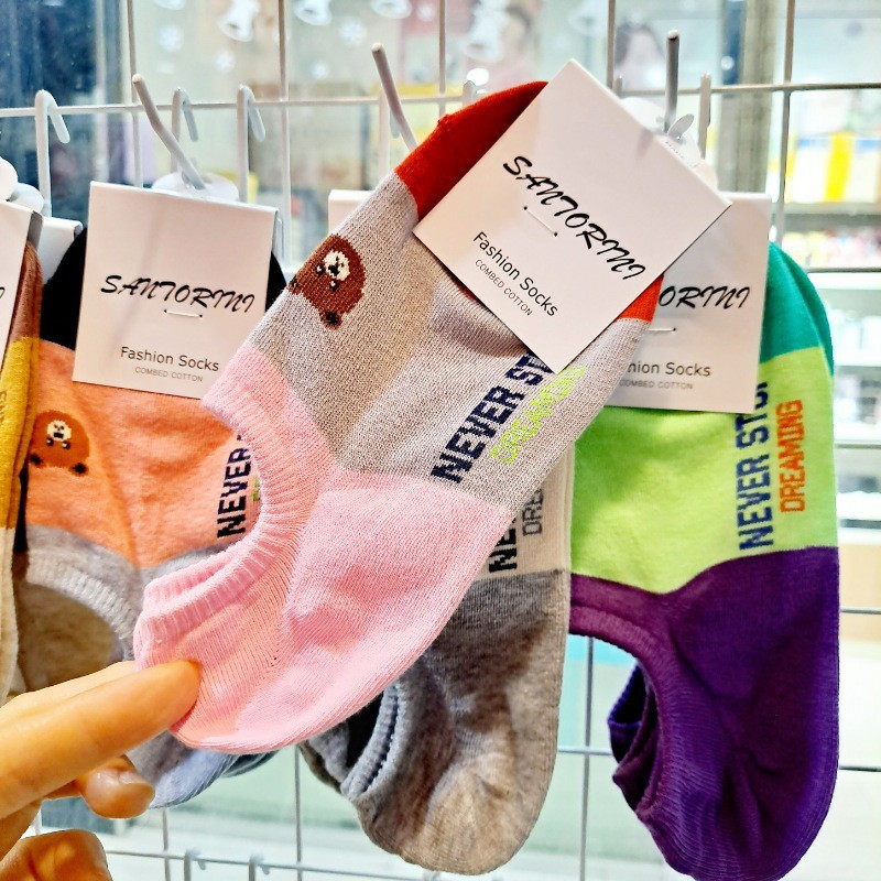 韩国拼色撞色女船袜东大门爱心眼睛浅口隐形袜子可爱小熊硅胶袜套