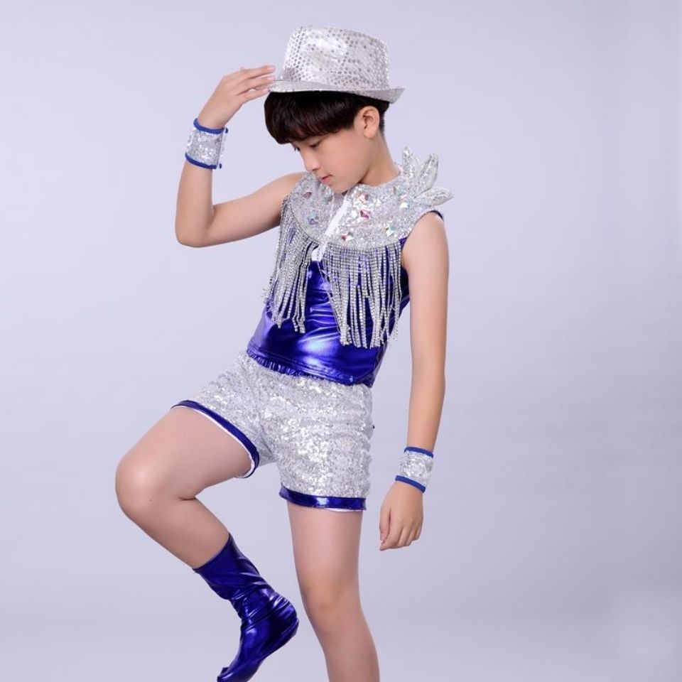 六一少儿爵士舞现代舞亮片帽子