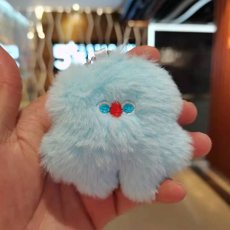 可爱粉笨笨钥匙扣挂件卡通毛绒玩具书包挂饰婚礼娃娃情侣公仔玩偶