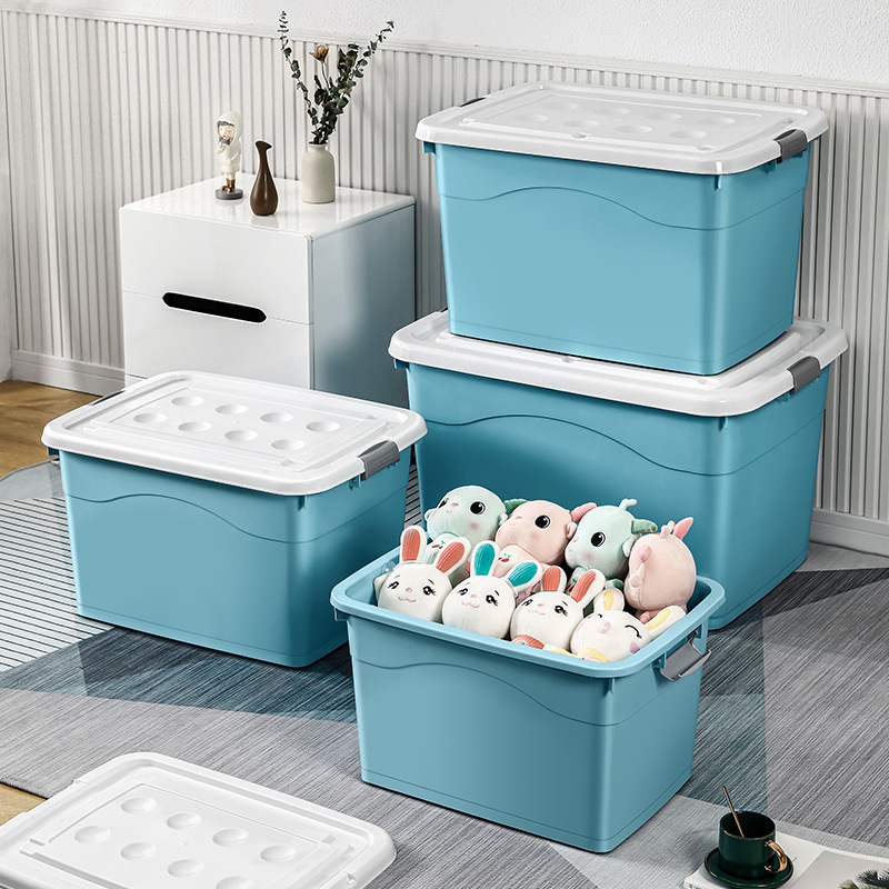 Storage Box Plastic Transparent Children's Toy Storage Box Clothes Storage Box Storage Box Plastic Box Wholesale