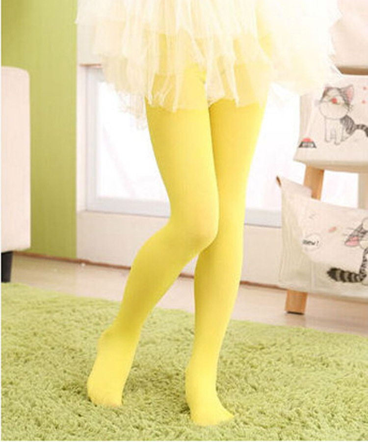 Spring, Autumn and Summer Thin Velvet Girls' Pantyhose Children's School Uniform Socks Big Children's White Dance Socks Stockings Factory Wholesale