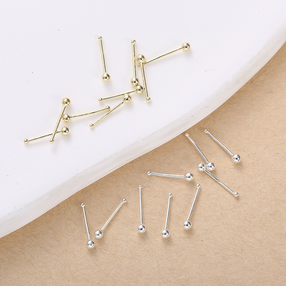 new copper ear studs stick anti-blocking ear stick ear stick simple style mini ear pin anti-allergy ear studs wholesale