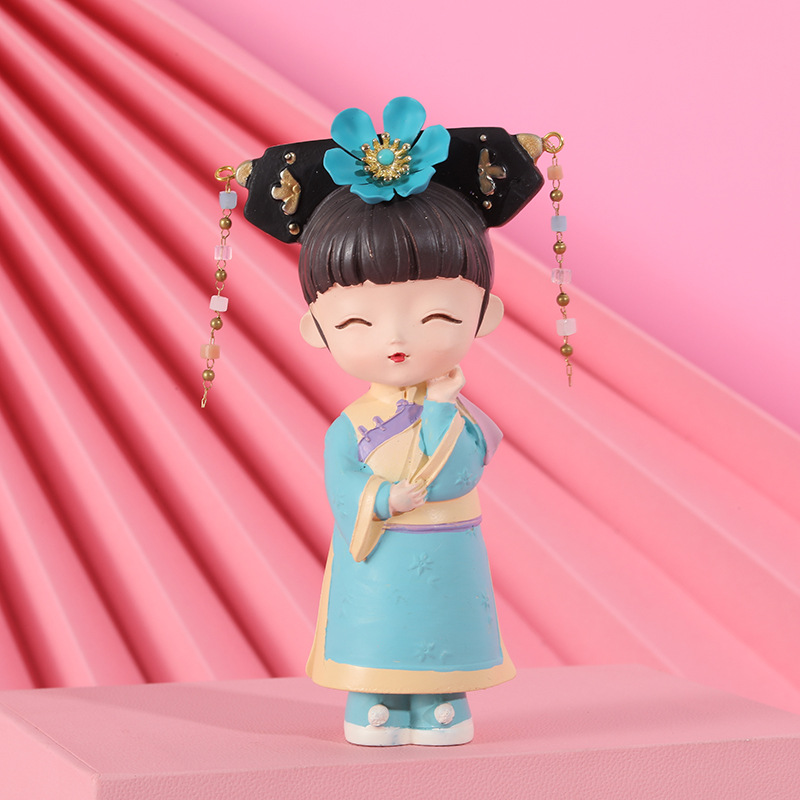 ins少女心宫廷古风清宫格格传盲盒手办摆件潮流手办创意女孩礼物