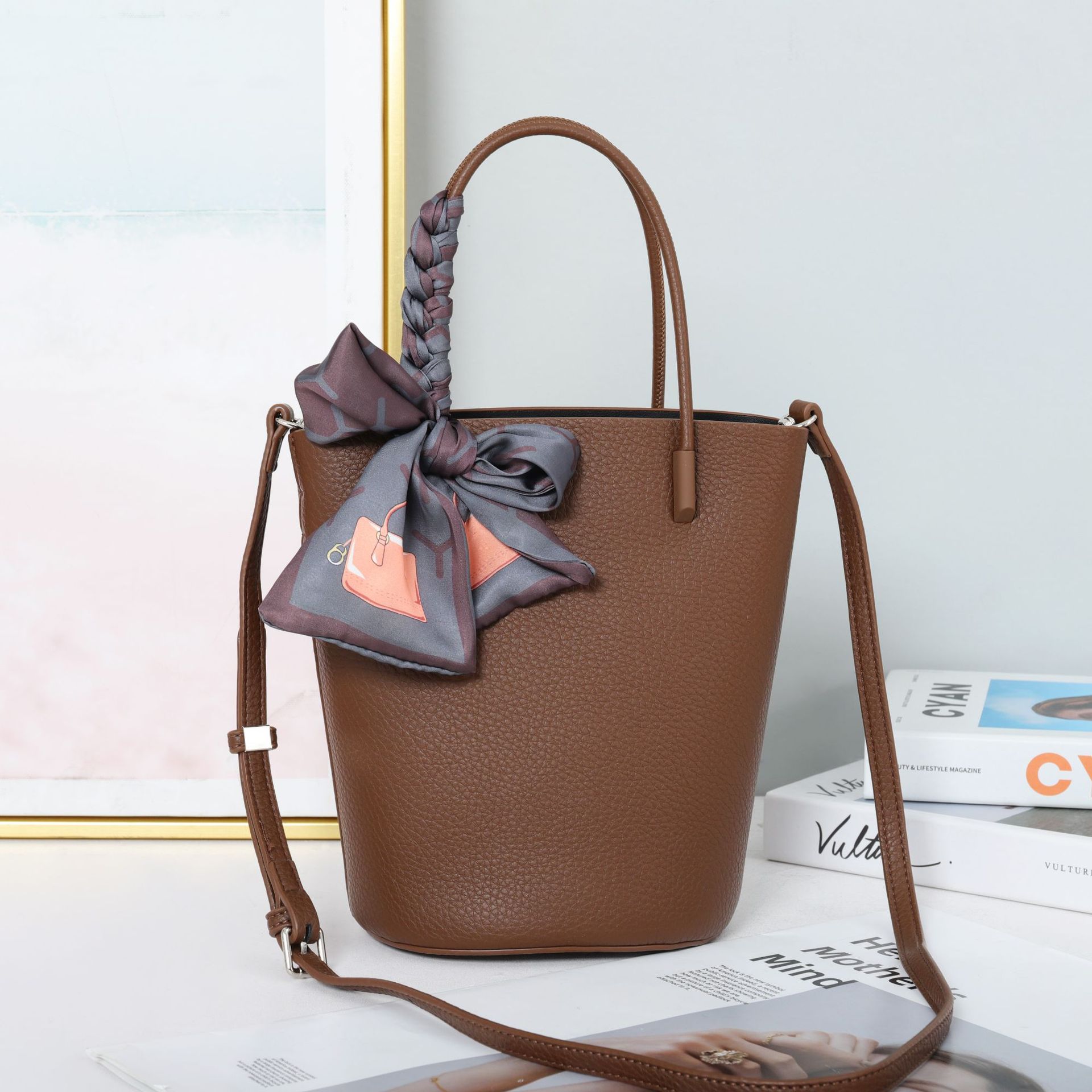 mkii高级感水桶包女包2022春新款菜篮子包手提包子母包单肩斜挎包