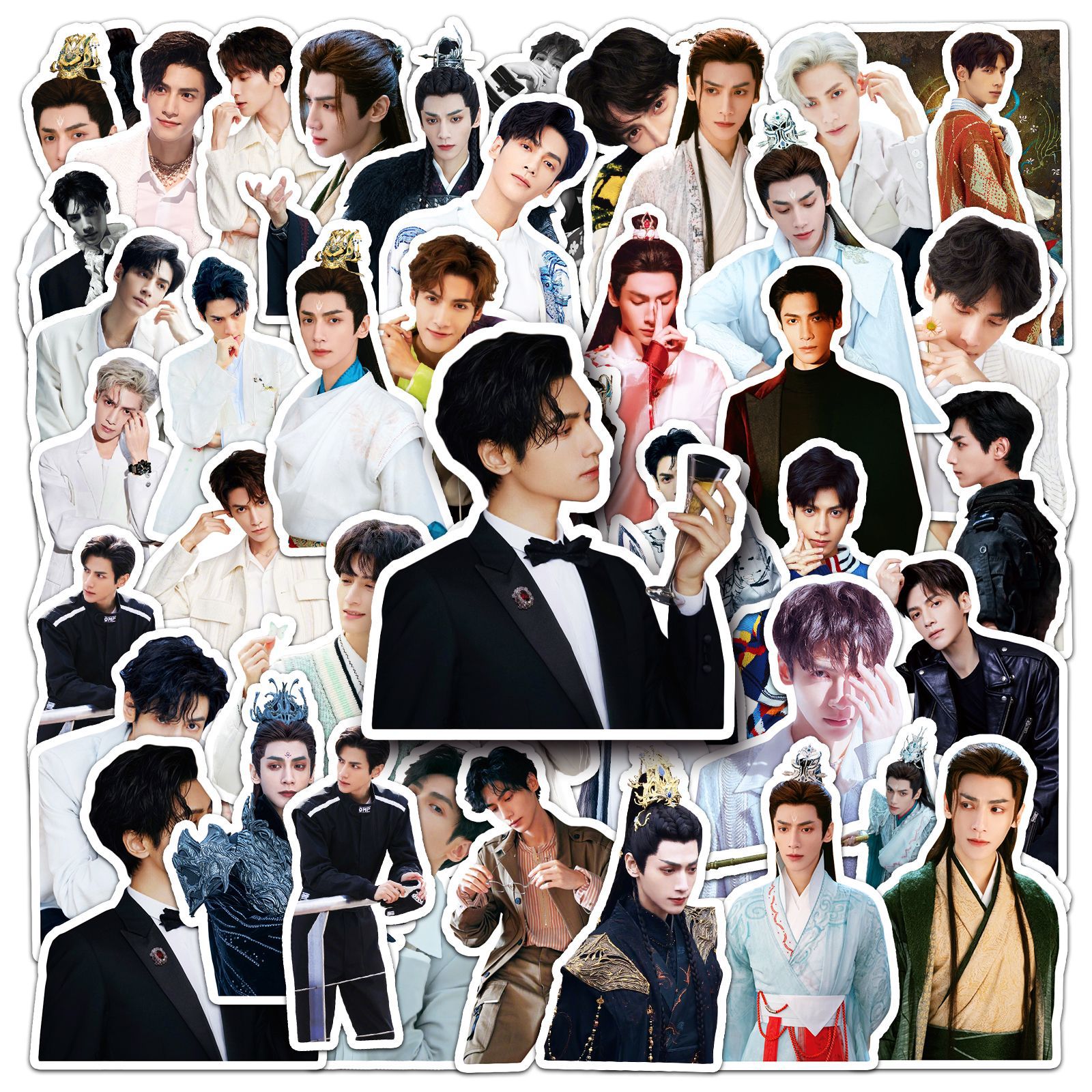 50张罗云熙涂鸦长月烬明明星周边应援手帐diy手机行李箱贴纸防水