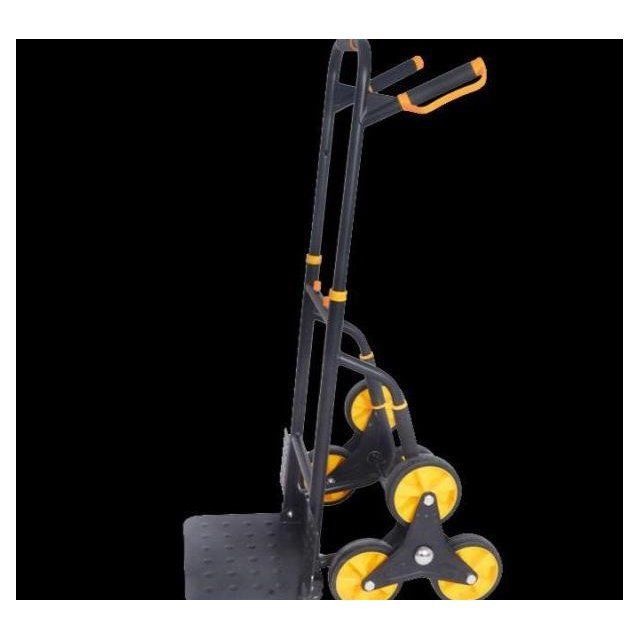 爬楼梯手拉车家用折叠手推搬运拖车拉货上楼六轮爬楼车载重王