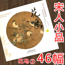 宋人小品经典范本 花鸟（三）大开本 46幅宋画作品 工笔宋代国画