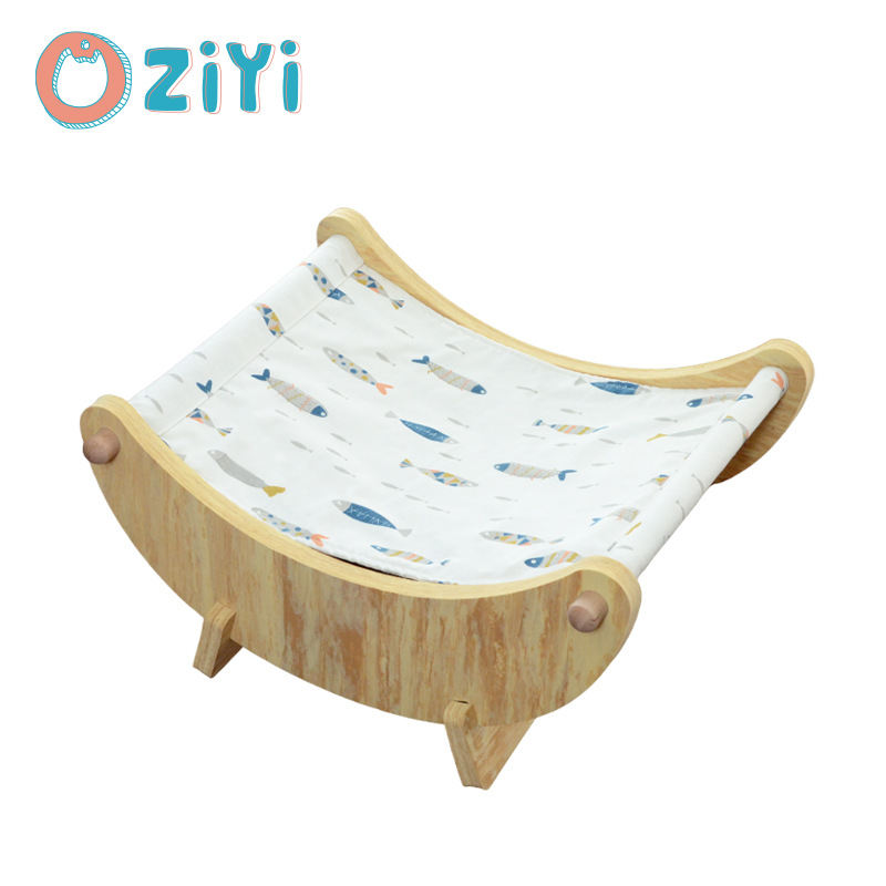 EVA月亮猫窝 木质可拆洗跨境升级睡眠窝厂家直销宠物用品Cat Bed