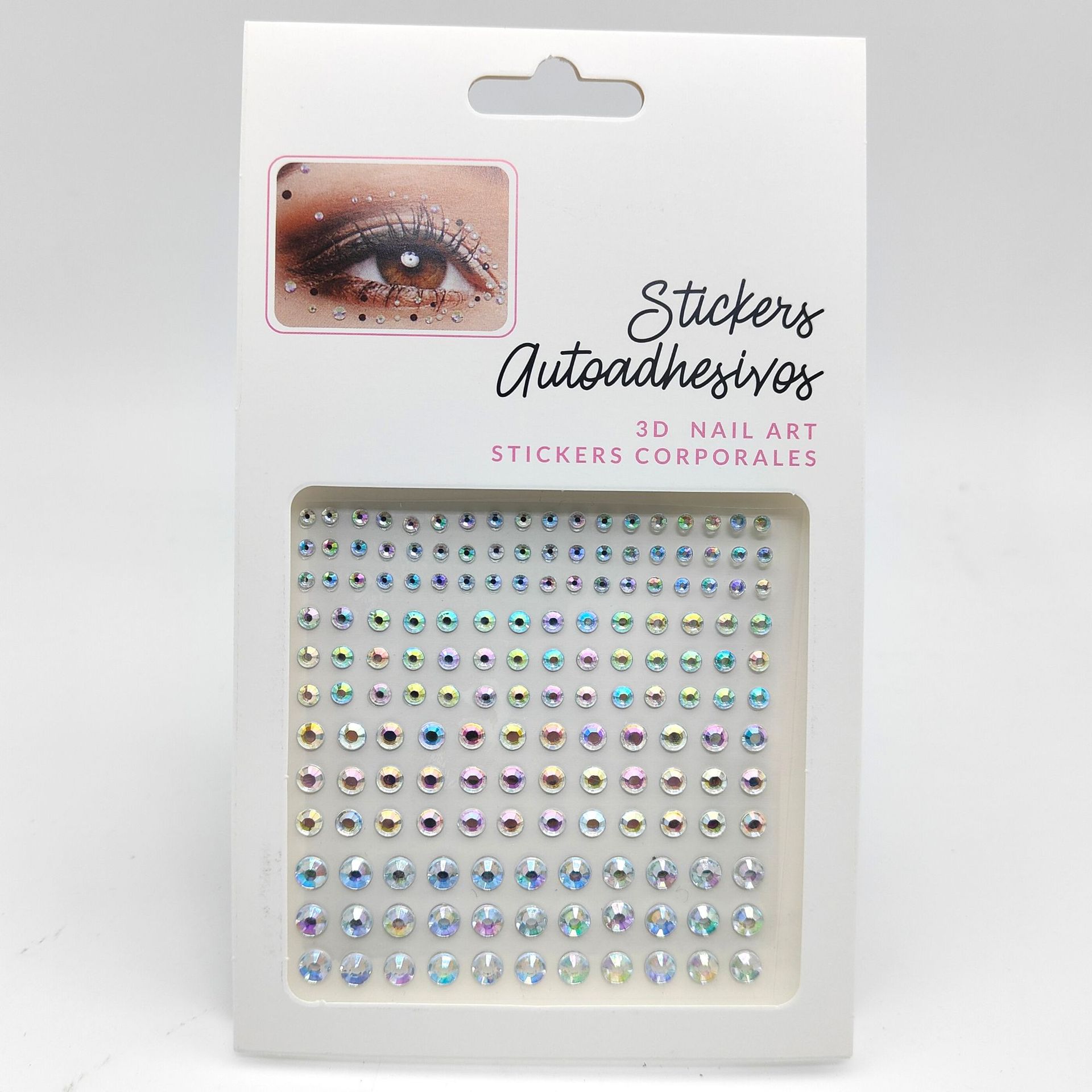 New Stage AB Color Sequin Eye Shadow Diamond Heart Water Drops Broken Rhinestones Paster Face Tear Eye Tail Flash Diamond Sticker Colorful