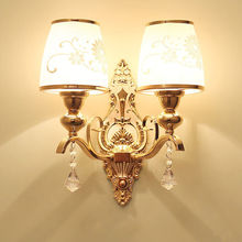 欧美式壁灯卧室床头灯金色客厅电视背景墙过道走廊楼梯单头双头灯