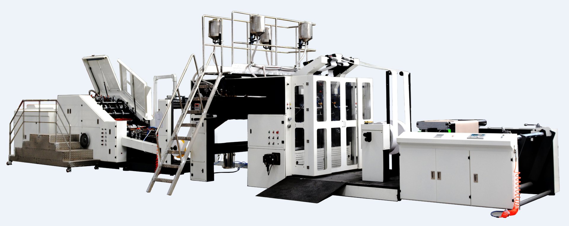 工厂手提纸袋机扁绳内外折两用方底卷筒扁绳内外折纸袋机全自动