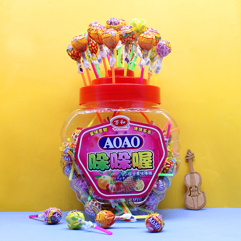 9g水果棒棒糖 混合味儿童零食婚车装饰棒棒糖便利店小卖部批发