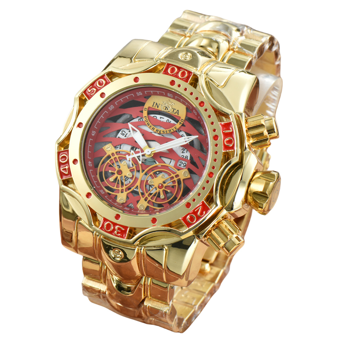 invicta幻彩小丑新款现货巴西热销 英弗它系列男士钢带石英手表