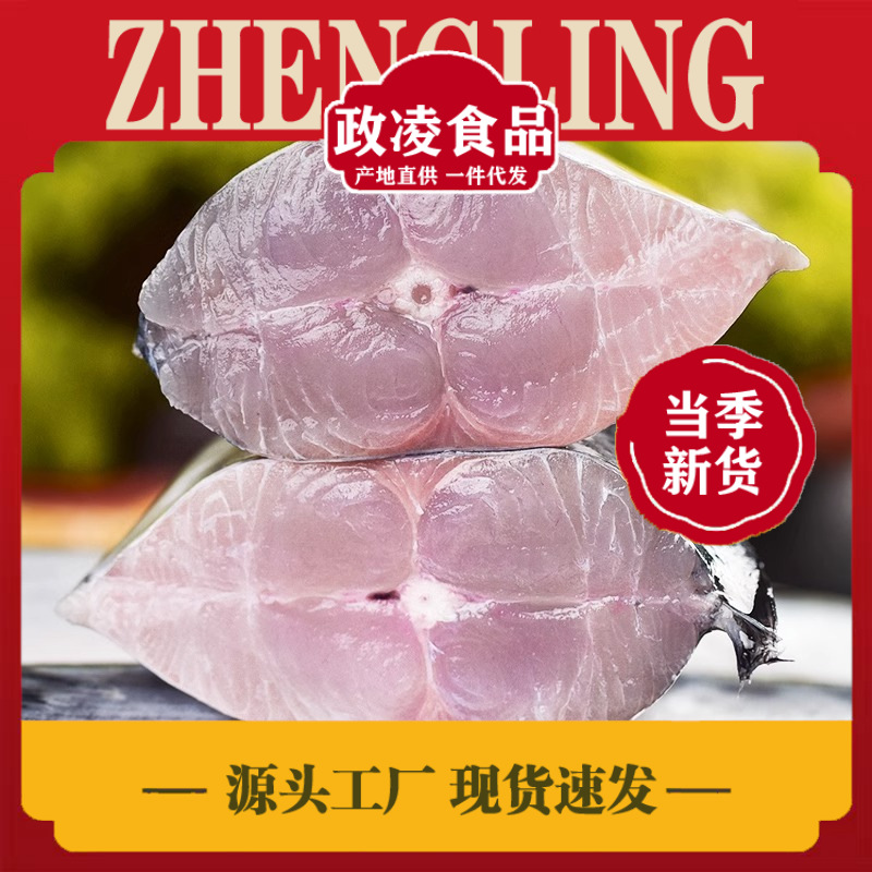 海捕鲅鱼新鲜鲐鲅鱼马鲛鱼大整条冷冻青花鱼马友鱼海鲜马交鱼批发