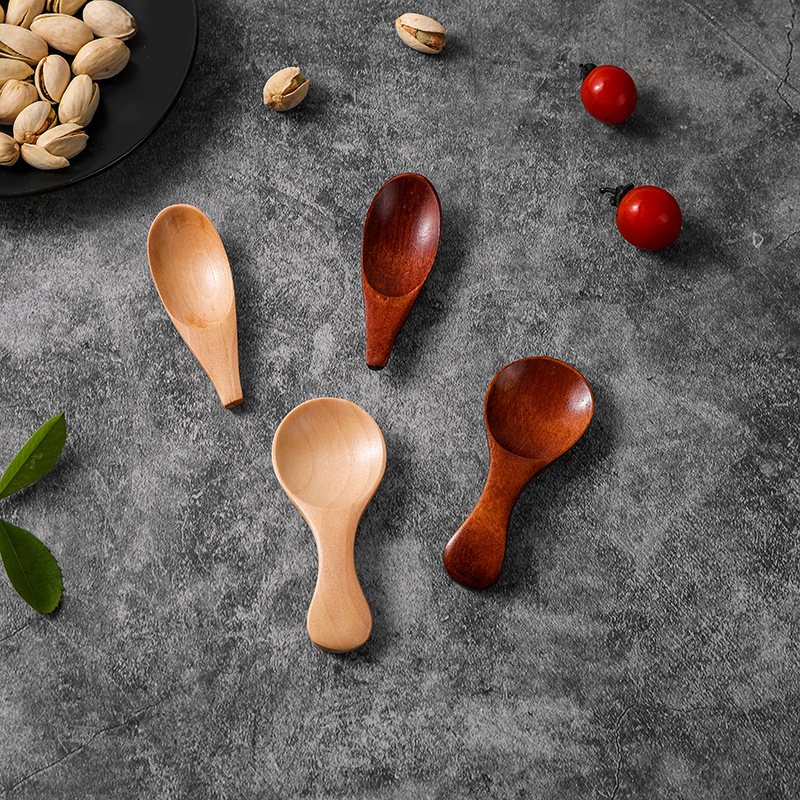 现货奶粉木勺 儿童冰淇淋勺奶昔勺小巧迷你木勺子厂直供