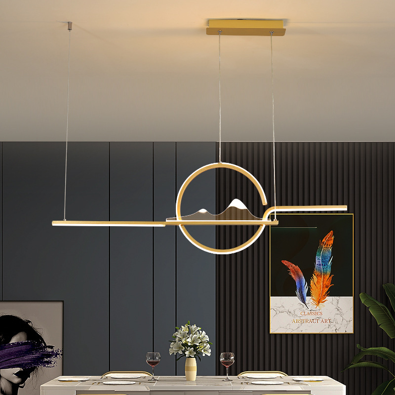 2020新款新中式中国风餐厅吊灯现代简约饭厅灯餐桌灯家用个性灯具