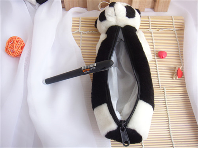 Plush Toy Panda Pencil Case Cartoon Change Purse Zipper Debris Bag Wedding Throwing Children's Toys Can Be Sent on Behalf