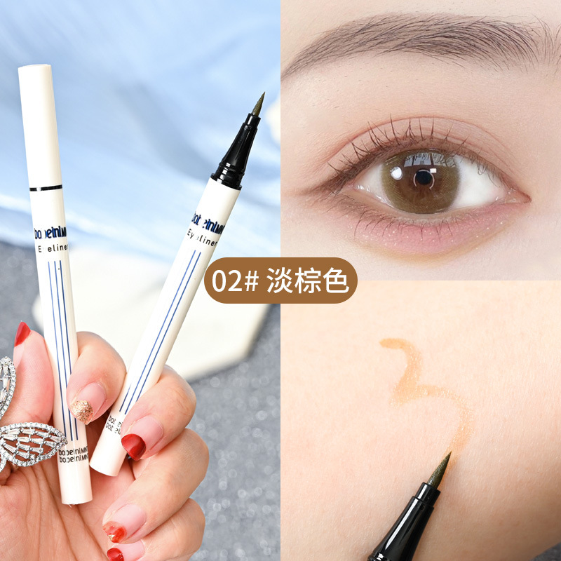 Berbeini Makeup Liquid Eye Shadow Pen Recommended Shading Powder Outline Pen Bottom to Pen Waterproof Sweat-Proof Long Lasting Non Smudge